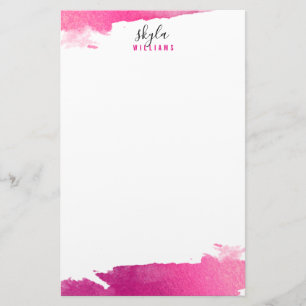Papeterie NOTE PERSONNELLE moderne luxe doré faux rose