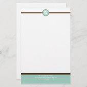 Papeterie NOTEPAPER PERSONNALISÉ :: stripedstitch 4 (Devant / Derrière)