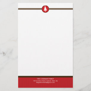 Papeterie NOTEPAPER PERSONNALISÉ :: stripedstitch 5