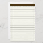 Papeterie Notes colorées par crème (Devant / Derrière)