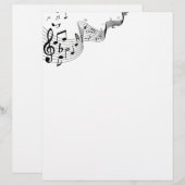 Papeterie Notes de Musique (Devant / Derrière)
