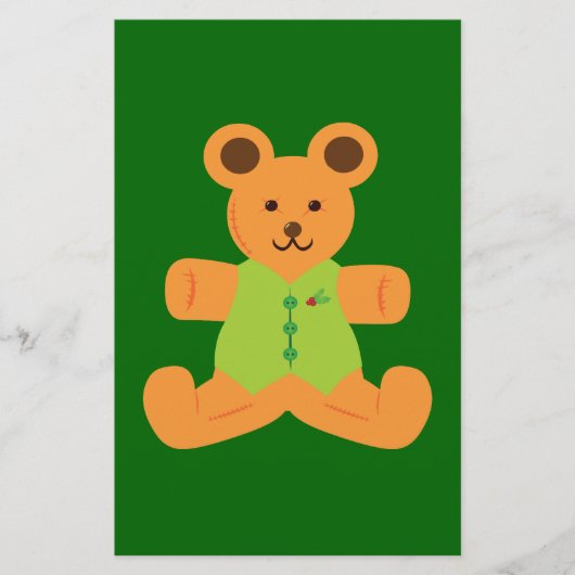 Papeterie Nounours de Noël mignon (Devant)