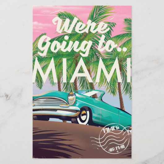 Papeterie Nous allons à Miami (Devant)