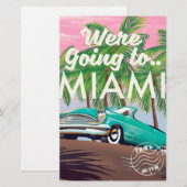 Papeterie Nous allons à Miami (Devant / Derrière)