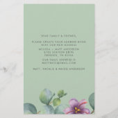 Papeterie Nous avons déménagé Eucalyptus verdure en mouvemen (Dos)