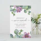 Papeterie Nous avons déménagé Eucalyptus verdure en mouvemen (Debout devant)