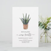 Papeterie Nous avons déplacé de nouvelles racines Succulent  (Debout devant)