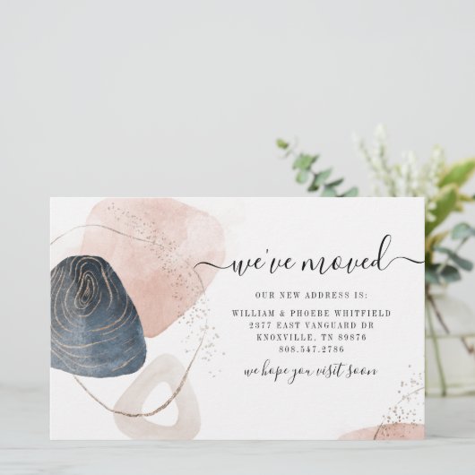 Papeterie Nous sommes passés à un nouveau Faire-part de dépl (Debout devant)