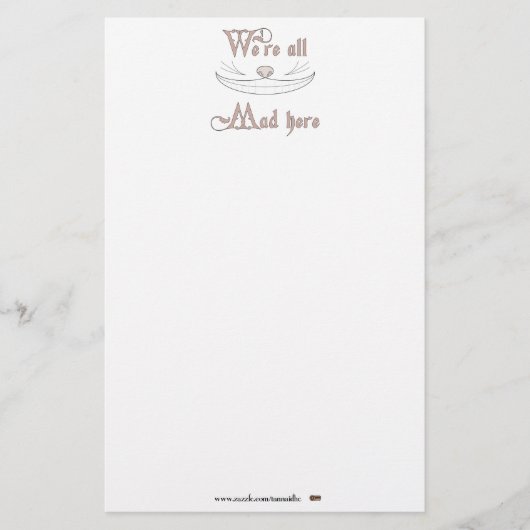 Papeterie Nous sommes tous fous ici (Devant)