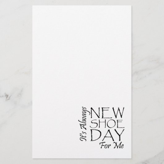 Papeterie Nouveau jour de chaussure de PIÈCE EN T (Devant)