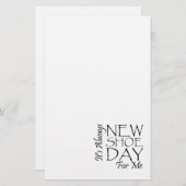 Papeterie Nouveau jour de chaussure de PIÈCE EN T (Devant / Derrière)