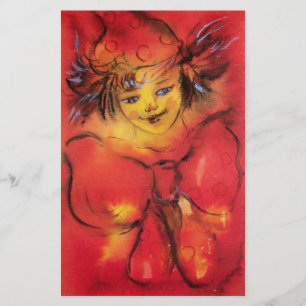 PAPETERIE NUAGE AVEC RIBBON ROUGE