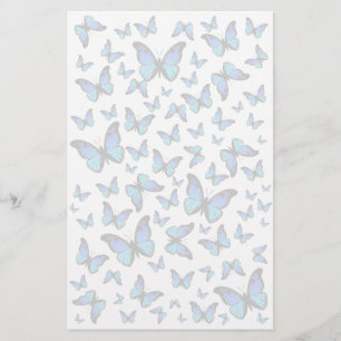 Papeterie nuage des papillons bleus