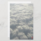 PAPETERIE NUAGES DE FLUFFE BLANC (Devant / Derrière)