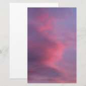 Papeterie Nuages roses bleus (Devant / Derrière)