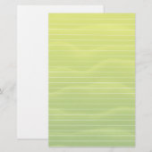 Papeterie Nuances de vert de chaux avec des lignes (Devant / Derrière)