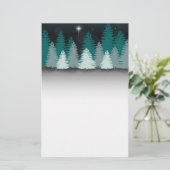 Papeterie Nuit d'hiver avec l'étoile de Bethlehem (Debout devant)