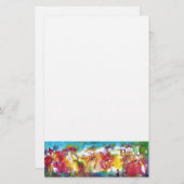 Papeterie NUIT DU CARNAVAL / Mascarade vénitienne,, Musique  (Devant / Derrière)