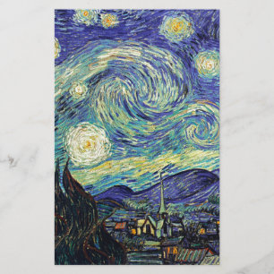 Papeterie Nuit étoilée par van Gogh