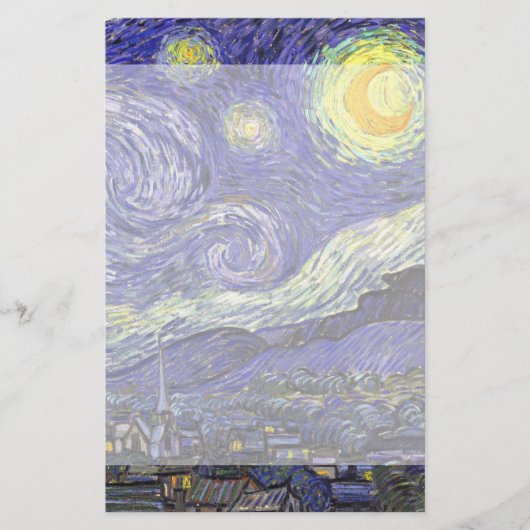 Papeterie Nuit étoilée par Vincent van Gogh (Devant)