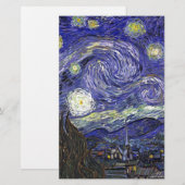 Papeterie Nuit étoilée, Vincent Van Gogh. (Devant / Derrière)