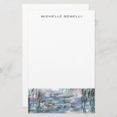 Papeterie Nymphéas de Monet Professionnel Minimaliste (Devant / Derrière)