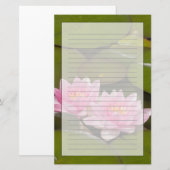 Papeterie Nymphéas en fleurs (Devant / Derrière)