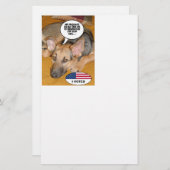 Papeterie Obama Pet/Whitehouse Humour (Devant / Derrière)