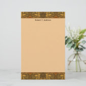 Papeterie occidental brun (Debout devant)