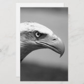 Papeterie Oeil d'aigle noir et blanc (Devant / Derrière)