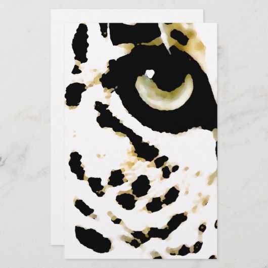 Papeterie Œil de léopard (Devant / Derrière)