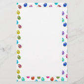 Papeterie OEufs colorés Pâques (Dos)