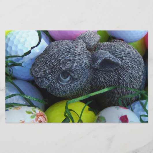 Papeterie Oeufs de Pâques, Ballons de golf de lapin (Devant)