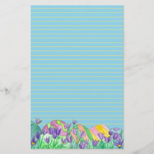 Papeterie Oeufs de Pâques Bleu (Devant)