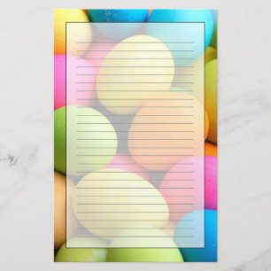 Papeterie Oeufs de pâques colorés