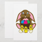 Papeterie Oeufs de Pâques Lapin (Devant / Derrière)