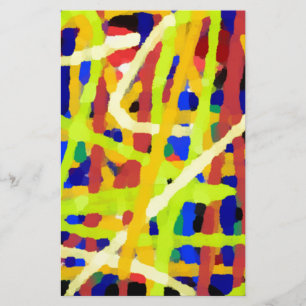 Papeterie Œuvre d'art abstrait coloré