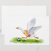Papeterie Oie de football (Devant / Derrière)