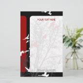 Papeterie oiseau à silhouette (Debout devant)