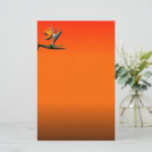 Papeterie Oiseau de fleur de paradis (Debout devant)
