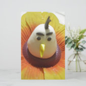 Papeterie Oiseau sculpté en Tournesol Imprimer (Debout devant)