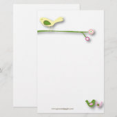 Papeterie oiseaux sur un coup de tête (Devant / Derrière)