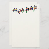 Papeterie Oiseaux sur une branche (Devant / Derrière)