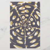 Papeterie Olive Green Polka Point Radial Motif Art Imprimer (Devant)