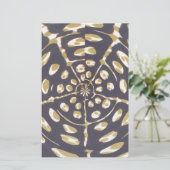 Papeterie Olive Green Polka Point Radial Motif Art Imprimer (Debout devant)