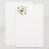 Papeterie Om golden symbole (Devant / Derrière)