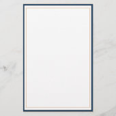 Papeterie Or bleu moderne avec logo d'entreprise (Dos)