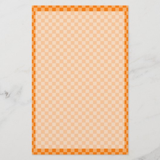 Papeterie Orange Combination Checkerboard par Shirley Taylor (Devant)