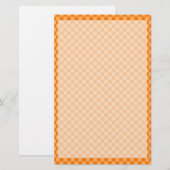 Papeterie Orange Combination Checkerboard par Shirley Taylor (Devant / Derrière)