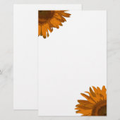 Papeterie Orange Pop Art Sunflowers (Devant / Derrière)